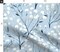 Modern Floral Abstract Flowers Winter Garden Blossom Blue White Botanical Branches Custom Printed Fabric by Spoonflower Various Fabrics by the Yard or Fat Quarter